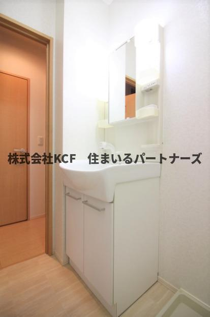 グリーンハイツKの独立洗面台|独立洗面台で身支度をすべて済ませてしまいましょう
