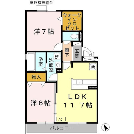 プロスペラールの間取り