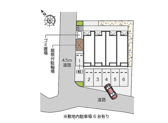 【クレイノWINDS　Ⅵ】　兵庫県三木市1棟売りアパート「満室稼働中」の区画図