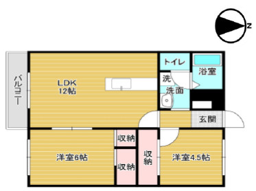【サーディアム妙興寺】　愛知県一宮市大和町1棟売アパートの間取り