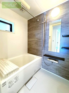 【浴室】 | 菅野駅3分　本八幡駅13分　3路線利用可　菅野2　全3棟　3号棟 | 販売現地（2026.02.09撮影）
浴室は1坪タイプで広々していて足も伸ばせ日頃の疲れも癒せそう♪