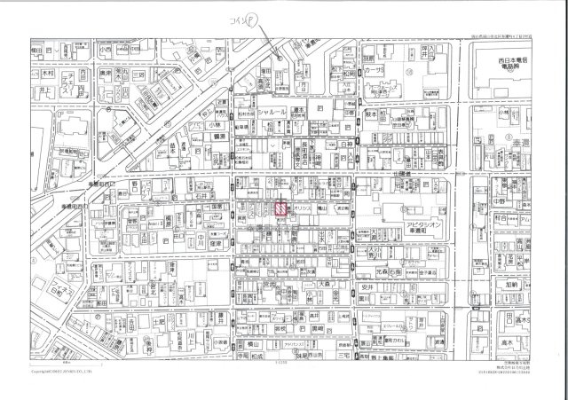 奉還町4丁目売地の地図