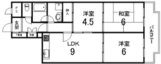 【間取り】 | パークテラス桂川
