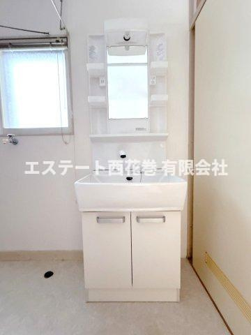 小田島貸家の独立洗面台