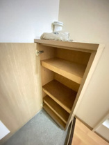 収納もある玄関です