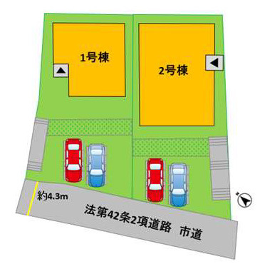 よかタウン／合志市合生2期／2号棟の区画図