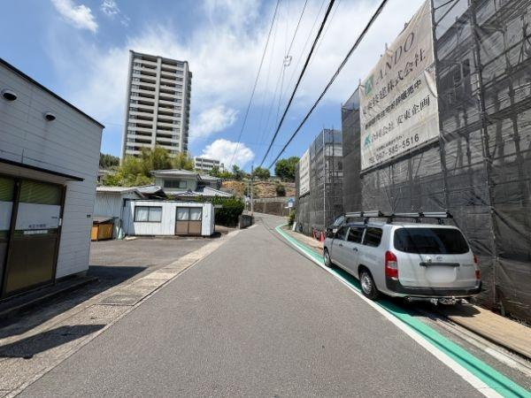 AG-HOUSE　竹の上　A棟の前面道路含む現地写真|前面道路含む現地（2026年5月撮影）