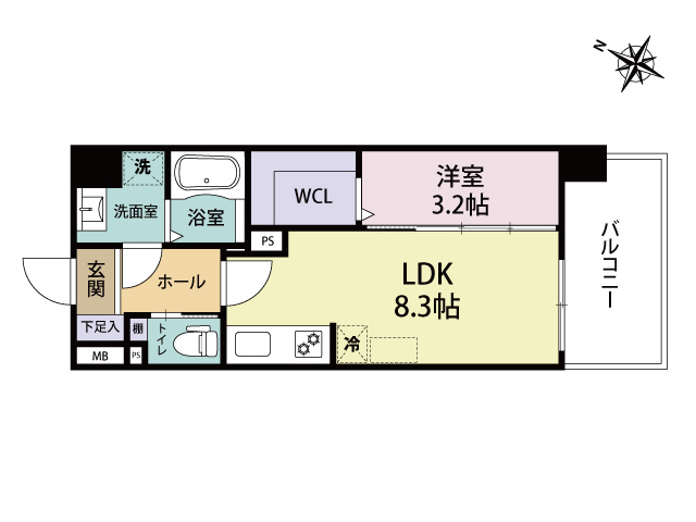 Arista箱崎の間取り