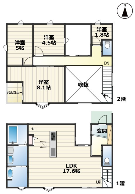 ROYAL LIFE 守山区城土町｜名古屋市の戸建ならホームアップの間取り