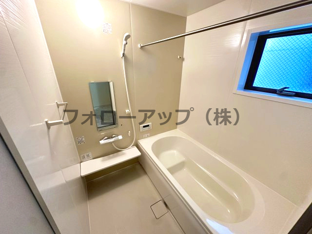 岸和田上町３期１号棟の浴室|日々の疲れを癒すお風呂付です