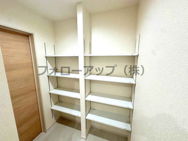 岸和田上町３期１号棟の収納|大きなスペースがあり、収納には困りません
