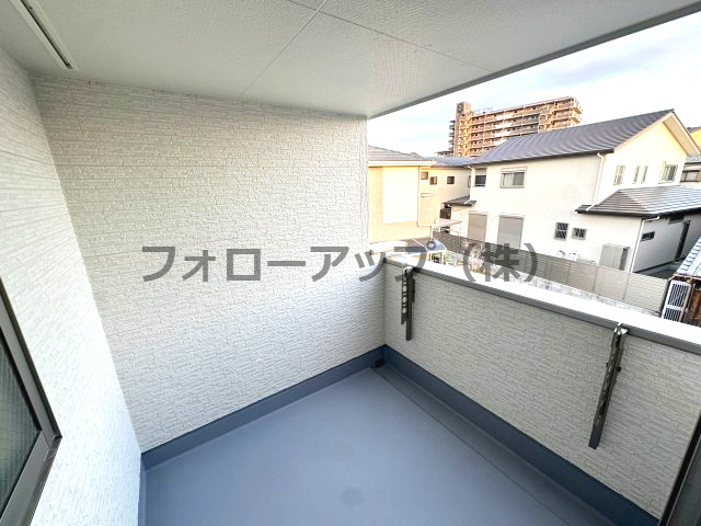 岸和田上町３期１号棟のバルコニー|バルコニーからの眺めを楽しみながら食事をしませんか