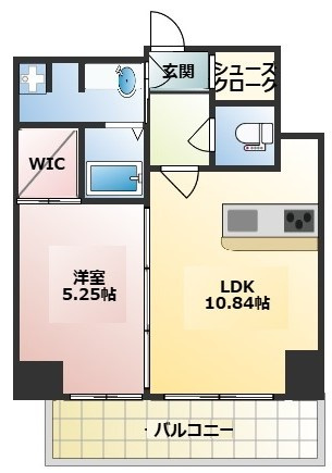 CREST西新 の間取り