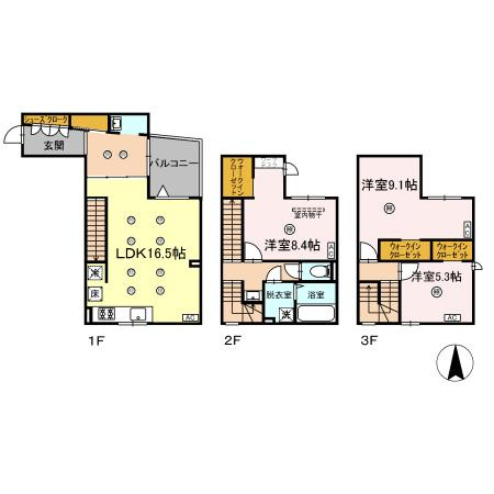 D-ROOM百道の間取り