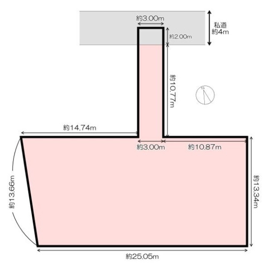 【土地図】 | 霞ヶ丘４丁目　中古戸建　