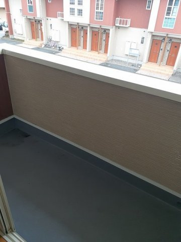 ハーモニーコートＢのバルコニー|落ち着いた時間を過ごせるバルコニーです