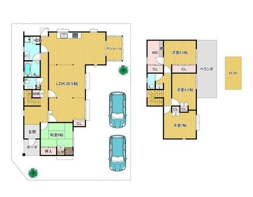 星田西3丁目　中古一戸建ての間取り|間取り図はいかがですか？ご希望を叶える間取りですか？リビングの広さは？水回りの位置は？カウンターキッチン？など色々な情報が集約されています。弊社ではリフォームなどのご相談も承っております。
