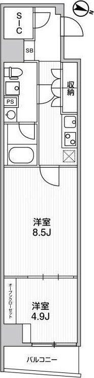 Weave Base Itabashi Honchoの間取り