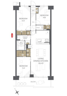 【間取り】モアコート志木 