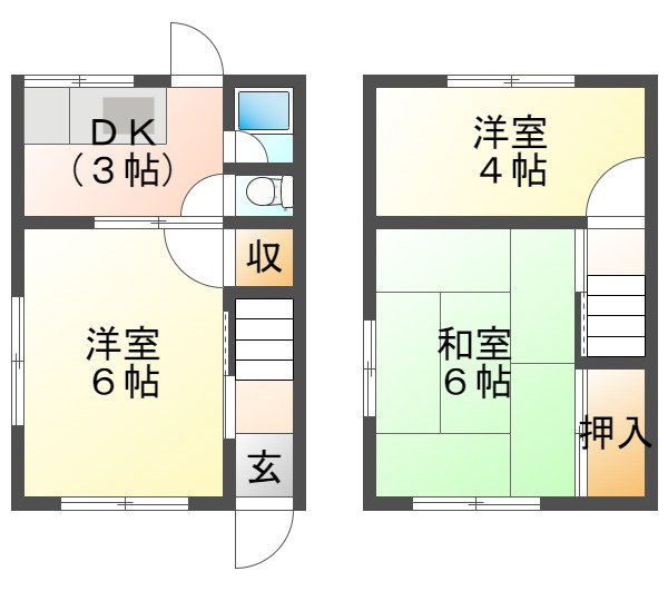 西舞子2丁目戸建の間取り
