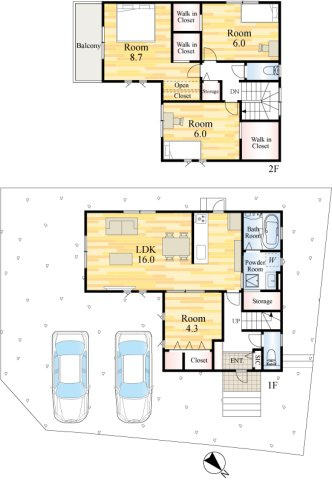 サンコート　八幡西区割子川２丁目の間取り