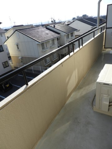 レコルト福田Ⅰのバルコニー