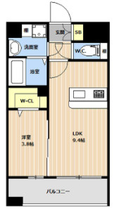KL天神南の間取り