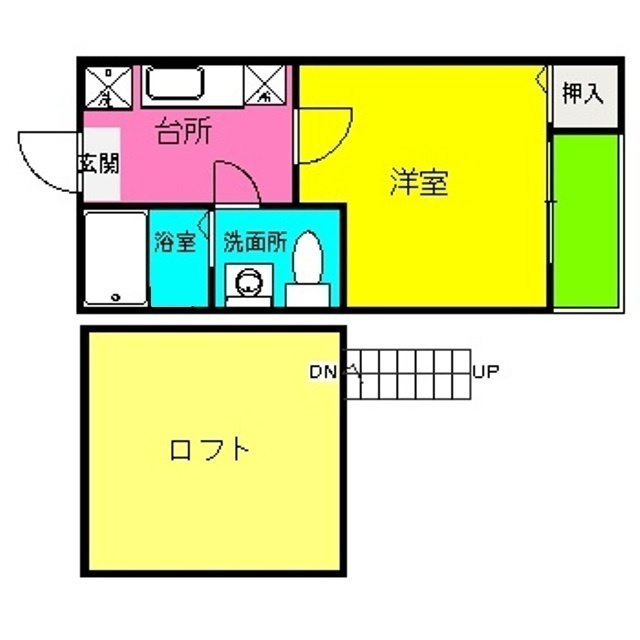 HKRRコーポ馬出の間取り