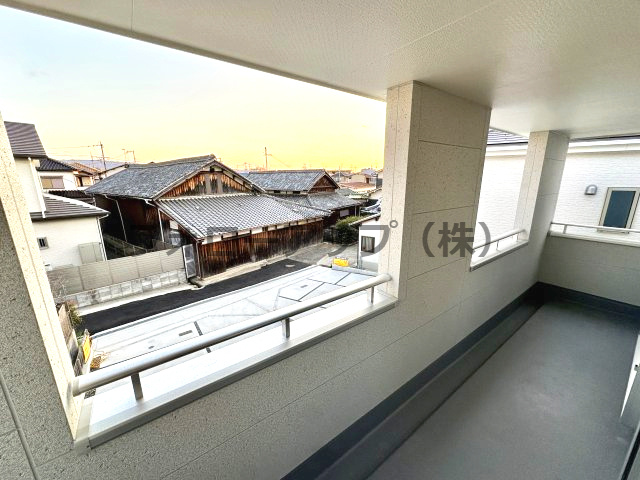 岸和田上町３期2号棟のバルコニー|陽当たり良好なバルコニーです