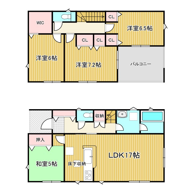 ●鈴鹿市岸岡町第5 新築戸建【全4棟】の間取り