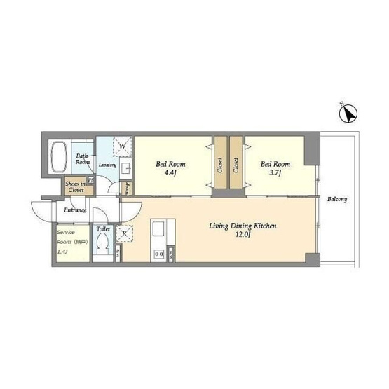 【間取り】 | The Grand Terrace Wakabayashi