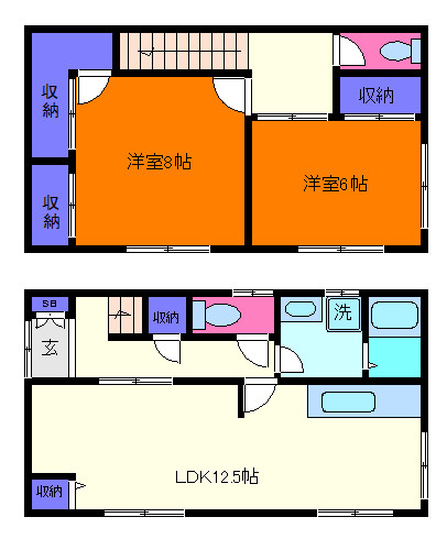 住吉東町1丁目戸建の間取り