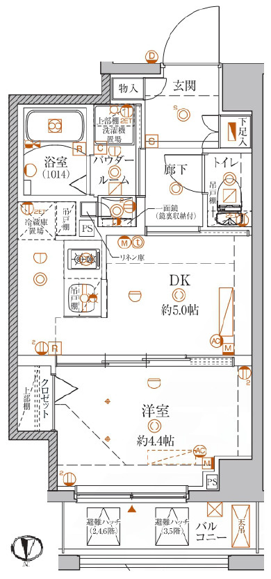 クレイシア本所吾妻橋の間取り