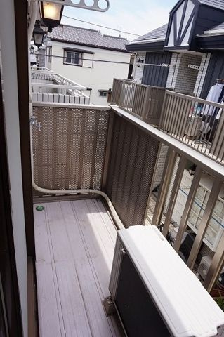 ローズアパート（Ｑ３８）のバルコニー