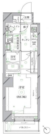 【間取り】 | クレイシア世田谷野沢 | クレイシア世田谷野沢