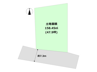 尼崎市南武庫之荘10丁目売り土地の間取り