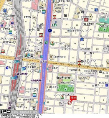 【地図】 | スカイノブレ御徒町