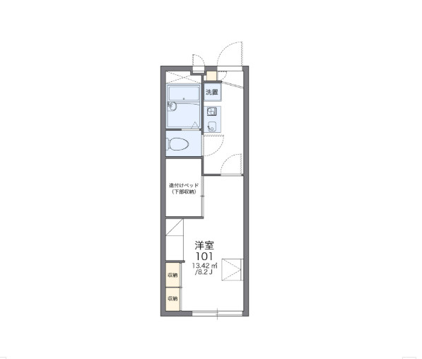 レオパレスさちの間取り