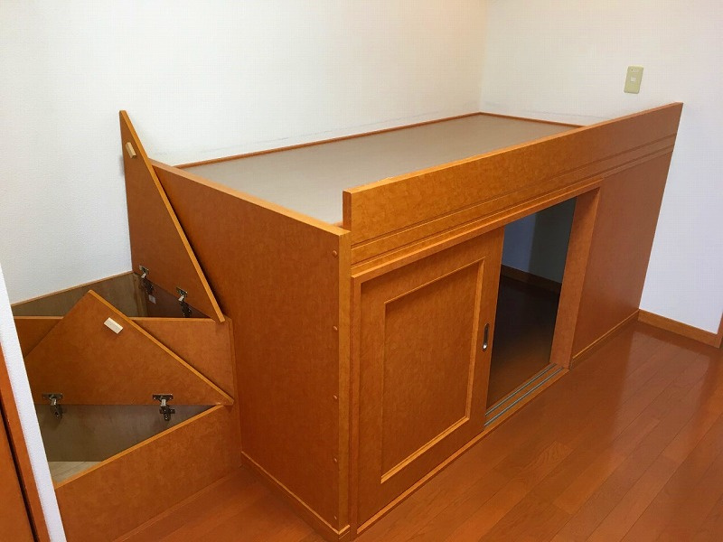 レオパレス土浦Dの寝室