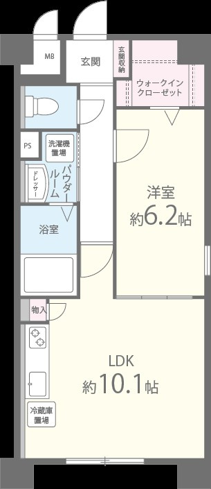 M.Rレジデンス博多の間取り
