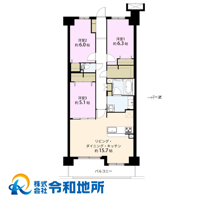 グランシティ湘南海岸Ⅱ　ガレリア・プラージュの間取り