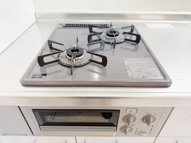 【キッチン】 | パラシオン笹塚 | 二口ガスコンロ　グリル付き