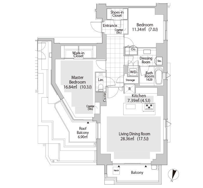 パークフラッツ渋谷神山町の間取り