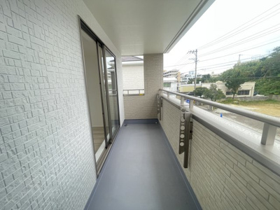 【バルコニー】 | 沖縄市知花（全3棟）A号棟 | A号棟　インナーバルコニー♪