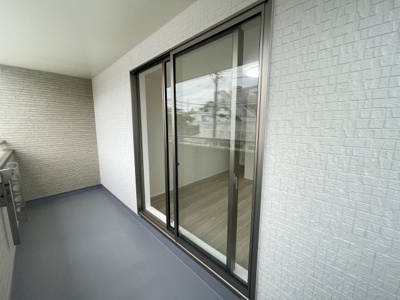 【バルコニー】 | 沖縄市知花（全3棟）A号棟 | A号棟　インナーバルコニー♪