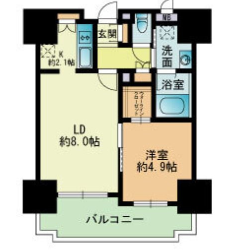RJRプレシア吉塚駅前の間取り