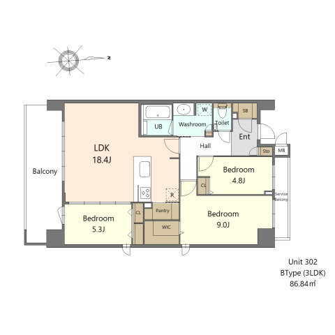 S-RESIDENCE百道aureateの間取り