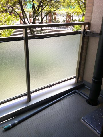 大阪市中央区農人橋１丁目の賃貸マンションのバルコニー