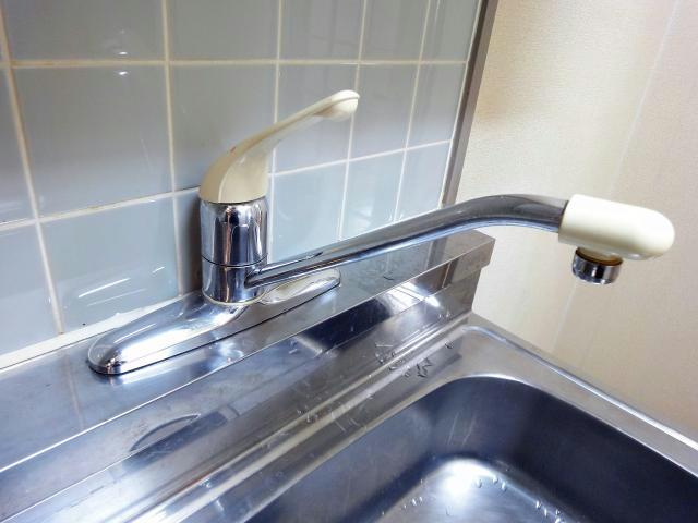 ヴィラ第壹番館のキッチン|シングルレバー混合水栓