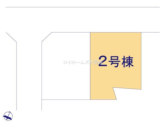 【区画図】 | 知多市八幡字深山口50-103『仲介料無料』新築戸建て | 2号棟